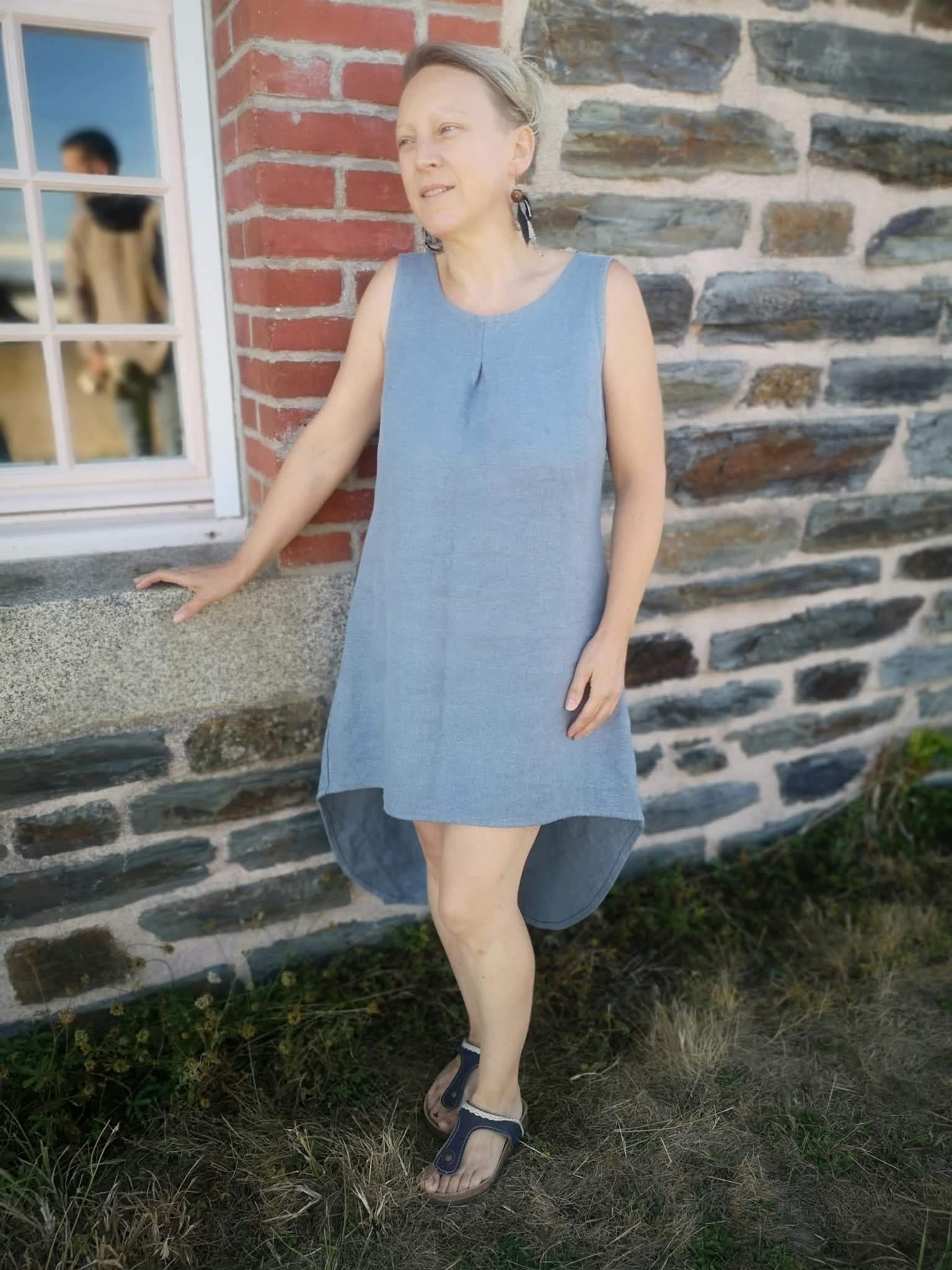 Robe Chatel - Bleu acier